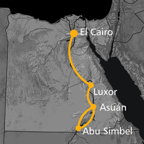 Imagen Mapa del Viaje - Nuestros Viajes - Sunt Viajes Egipto